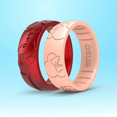 2-Ring Set - Disney Mickey Mouse & Minnie Mouse Inseparable