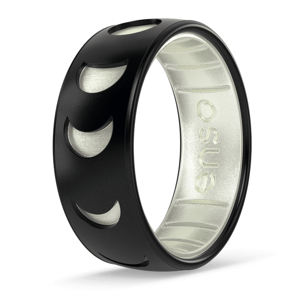 Etched Space Silicone Ring - Moonphases